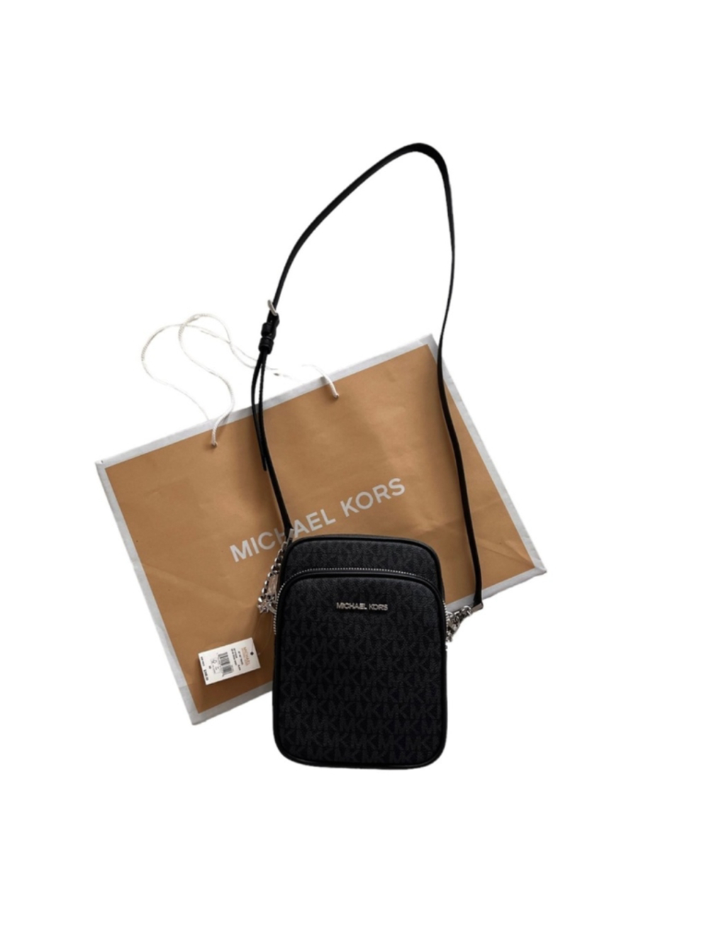 Authentic Michael Kors Jet Set Travel Logo Crossbody Bag